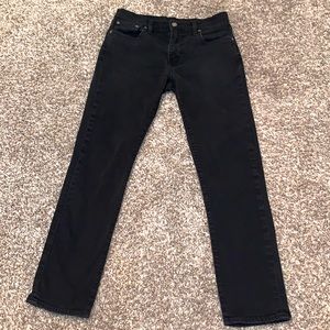 Levi Strauss &Co Straight Leg Black Jeans